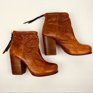 Jeffery Campbell Rumble Block Heel Leather Boots